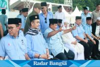 Suasana acara Ndaru Sholawat bersama Seribu Ulama dan Sejuta Santri untuk Pemilu Damai. (Dok. Istimewa)