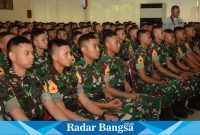 208 Taruna Akmil Tingkat IV/Sermatutar yang akan menjalani On the Job Training (OJT) di Satuan Satpur, Satbanpur, dan Satbanmin di jajaran Kodam IV/Diponegoro (IST)