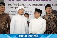 Gus Imin, melakukan kunjungan ke kediaman Pengasuh Pondok Pesantren Daarut Tauhiid, KH. Abdullah Gymnastiar  (IST)