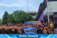 Dinas Kearsipan dan Perpustakaan Daerah Kabupaten Lamongan saat  kunjungan ke SDIT Alfurqan Lamongan pada Kamis, (01/02/2024) (IST)