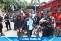 Para pelaku saat di Polres Mojokerto (IST)