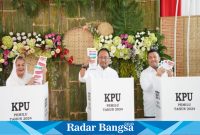 Wali Kota Semarang, Hevearita Gunaryanti Rahayu, menyalurkan hak suaranya dalam Pemilihan Umum (Pemilu) 2024, di TPS 23 Kelurahan Sumurboto,  Rabu (14/2/2024).(ist)