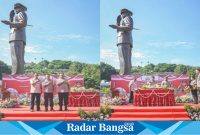 Kapolda Jateng, Irjen Pol Ahmad Luthfi, didampingi Waka Polda Brigjen Agus Suryo Nugroho. Turut hadir seluruh Pejabat Utama (PJU) Polda Jateng serta para Kapolres jajaran saat  Peresmian monumen , pada pagi Jumat, (02/02/2024) (IST)