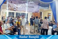 Anggota Peradi Surabaya terlihat guyub rukun di acara buka bersama yang diadakan di kantor sekretariat, Jalan Dukuh Kupang Barat, Rabu (27/03/2024) petang (Foto : FYW)