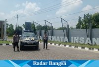 Anggota Polsek Tikung Polres Lamongan, gencar melakukan patroli di sekitar Perumahan Griya Permata Insani