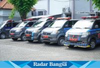 Tampak parkir mobil sehat di halaman Dinkes Lamongan( IST)