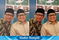 Cabup Lamongan 2024,  Ketua DPC PKB Lamongan, H. Abdul Ghofur, hadir bersama Ketua Umum PKB, Muhaimin Iskandar, dalam acara ta'aruf di Surabaya. (IST)