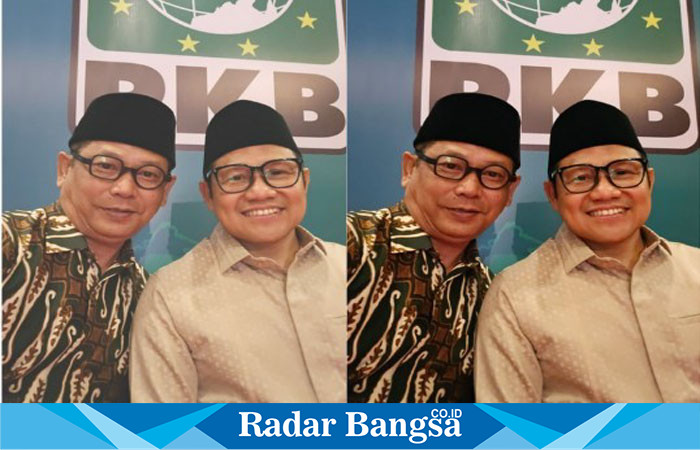 Cabup Lamongan 2024,  Ketua DPC PKB Lamongan, H. Abdul Ghofur, hadir bersama Ketua Umum PKB, Muhaimin Iskandar, dalam acara ta'aruf di Surabaya. (IST)