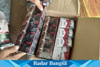 Barang bukti rokok ilegal atau tanpa pita cukai (IST)