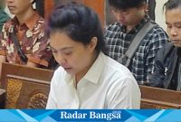 Terdakwa Indah Catur Agustin dalam Pledoinya bersyukur berada di balik jeruji besi membuatnya banyak menyadari hal-hal yang tidak pernah diketahuinya sebelumnya (Foto : FYW)