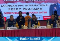 Konferensi Pers Ditresnarkoba Polda Jatim terkait pengungkapan kasus narkotika jaringan DPO internasional Fredy Pratama (IST)