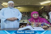 (duduk)  Ketua Umum PP Muslimat NU Khofifah Indar Parawansa. saat di Perpustakaan Al Qadiriyah, Perpustakaan Tertua dan Terbesar di Negeri Pusat Peradaban dan Kebudayaan Islam di Baghdad (Istimewa
) 