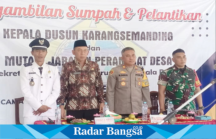 Kades Karangsemanding M Zaini bersama forkompimcam (IST)