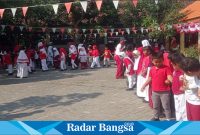  Keceriaan dan Semangat  Siswa saat acara lomba Kemerdekaan (IST)