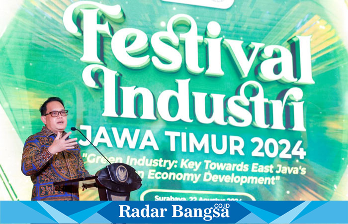 Adhy saat menghadiri Festival Industri Jawa Timur 2024 yang bertemakan “Green Industry: Key Towards East Java's Green Economy Development” di Hotel Mercure Grand Mirama Surabaya, Kamis (22/8). (IST)