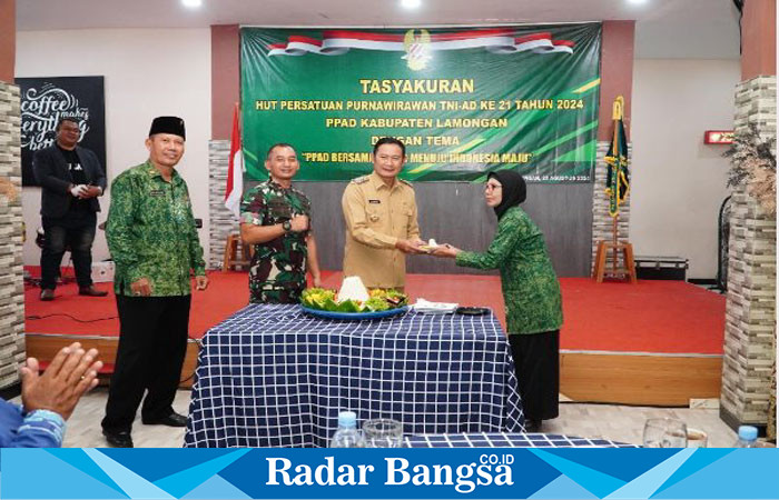 Bupati Lamongan, Yuhronur Efendi hadiri  ulang tahun ke-21 PPAD, yang digelar di Resto Pingki Lamongan pada Selasa, 20 Agustus 2024. (IST)