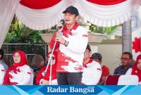 Bupati Lamongan, Yuhronur Efendi saat melepas acara Mengkarnaval Megkarnaval pada Sabtu pagi, 24 Agustus 2024 (IST)