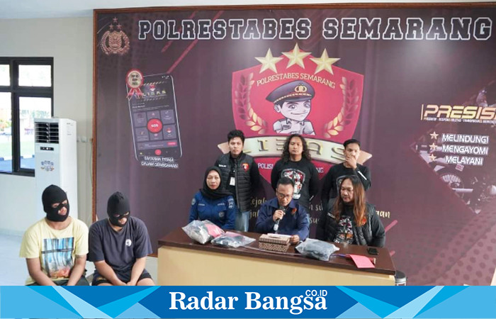 Polrestabes Semarang menangkap pelaku tawuran antar gengster di Kota Semarang 