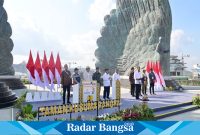  Presiden Joko Widodo meresmikan Taman Kusuma Bangsa di kawasan Ibu Kota Nusantara (IKN), Kabupaten Penajam Paser Utara, Kalimantan Timur, pada Senin, 12 Agustus 2024 (IST)