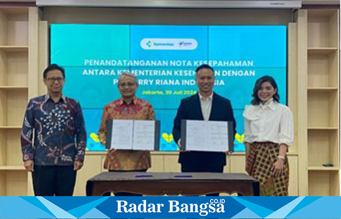 Merry Riana  saat ,Mou dengan Menteri Kesehatan RI, Bapak Budi Gunadi Sadikin (IST) 