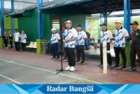 Bupati Lamongan, Yuhronur Efendi,saat membuka  kejuaraan tenis lapangan pada Sabtu, 10 Agustus 2024, di Lapangan Tenis Pemkab Lamongan. (IST)