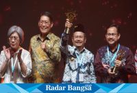 Andriyanto  saat penghargaan di Jiexpo Convention Centre and Theatre pada Kamis sore, 22 Agustus 2024.(IST)