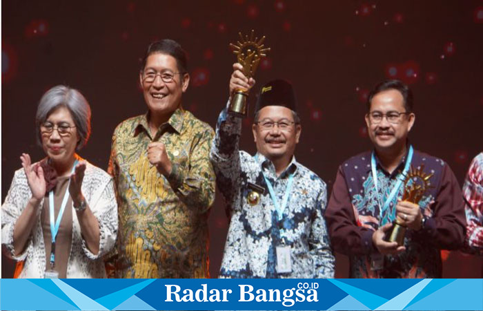 Andriyanto  saat penghargaan di Jiexpo Convention Centre and Theatre pada Kamis sore, 22 Agustus 2024.(IST)