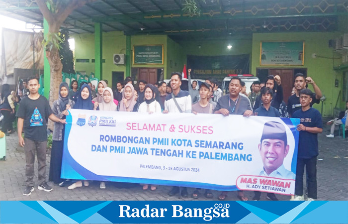 Kader PMII Kota Semarang dan Jateng ikuti Kongres PMII XXI di Palembang