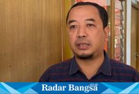 Ketua Bawaslu Kabupaten Kediri, M. Saifuddin Zuhri saat dikonfirmasi awak media (foto: Hikam)