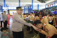 Kapolres Madiun, AKBP Muhammad Ridwan saat menghadiri peringatan Hari Lalu Lintas Bhayangkara ke-69 pada Rabu (18/9/2024), di GOR Wilis, Kota Madiun. (Dok foto Wito-RadarBangsa)