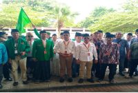 Calon Bupati Bangkalan Mathur Husyairi dan pasangannya Jayus Salam sedang  memasuki Gedung  Ratoh Ebuh Bangkalan (IST)