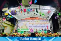 Takmir Masjid Baiturrahman di Desa Banjarejo, Kecamatan Sumberrejo, Kabupaten Bojonegoro, menggelar acara peringatan Maulid Nabi Muhammad SAW pada Selasa malam Rabu (10/9/2024). 