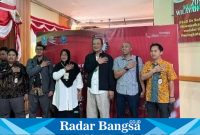 Paslon Deny - Muda bersama Komisioner KPU Kabupaten Kediri saat tes kesehatan di RSSA (IST)