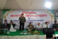 Calon bupati Lamongan, Yuhronur Efendi akrab disapa Pak Yes saat sambutannya