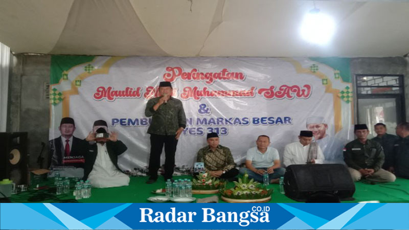 Calon bupati Lamongan, Yuhronur Efendi akrab disapa Pak Yes saat sambutannya