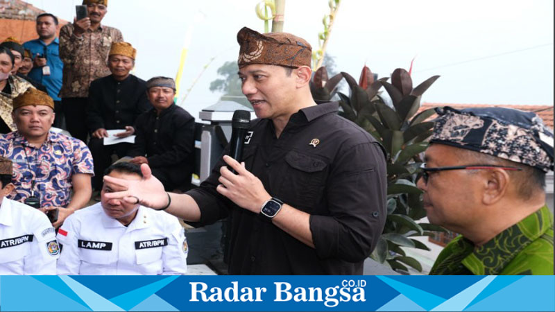 Menteri Agraria dan Tata Ruang/Kepala Badan Pertanahan Nasional (ATR/BPN), Agus Harimurti Yudhoyono 