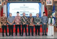 Pj Bupati Bangkalan, Prof. Dr. Arief M. Edie, M.Si  hadiri acara pisah sambut Kepala Kejaksaan Negeri (Kejari) Bangkalan dan Kepala Rutan Kelas 2B Bangkalan, sekaligus penyambutan Ketua Pengadilan Negeri (PN) Bangkalan di Pendopo Agung Bangkalan, Senin (16/9/2024).