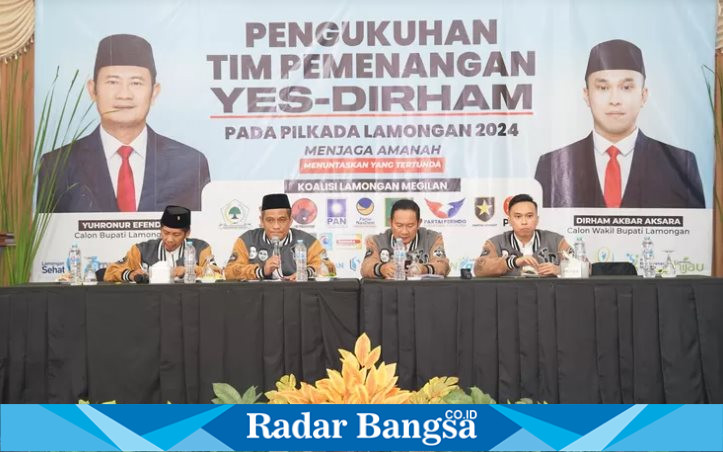 Pengukuhan Tim Pemenangan Bapaslon Yes-Dirham (IST)