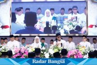 Pj Gubernur Jawa Timur, Adhy Karyono, bersama jajaran Polda Jatim menggelar acara Bersholawat dan Doa Bersama di Gedung Mahameru, Mapolda Jatim, Surabaya, pada Rabu (4/9) malam (IST)