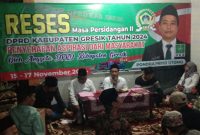 Anggota DPRD Kabupaten Gresik dari Fraksi PKB Pondra Priyo Budi Utomo Gelar Reses Untuk Menyerap Aspirasi Masyarakat (ist)