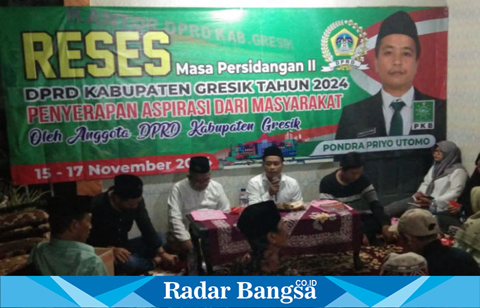 Anggota DPRD Kabupaten Gresik dari Fraksi PKB Pondra Priyo Budi Utomo Gelar Reses Untuk Menyerap Aspirasi Masyarakat (ist)