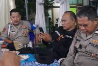 Anggota Polsek Tikunh saat pengamana Hajatan (Dok RB)