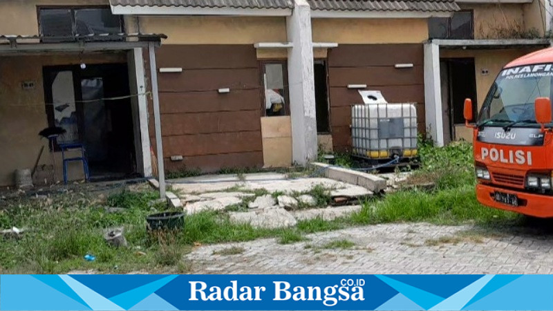 TKP rumah blok D5 7, yang di huni atau di kontrak korban  (Dok RadarBangsa)