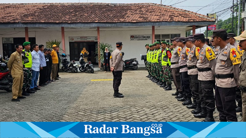 Kapolsek Tikung IPTU Tulus Haryanto,SE.,MH.,saat memimpin Apel (IST)