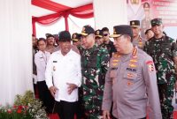 Pjs  Bupati Sidoarjo Muhammad Isa Anshori, bersama Forkopimda, mendampingi kunjungan kerja Kapolri Jenderal Polisi Listyo Sigit Prabowo dan Panglima TNI Jenderal TNI Agus Subianto (foto istimewa)