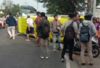 Kecelakaan lalu lintas terjadi di Jalan Lamongan – Babat, tepatnya di Desa Kebonsari (IST)