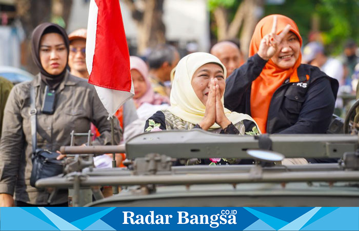 Calon Gubernur Jawa Timur nomor urut 2, Khofifah Indar Parawansa, turut hadir dalam Kirab Milad ke-110 Al Irsyad Al-Islamiyah (hms)