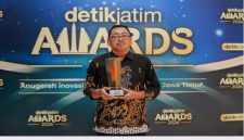 Kepala Dinas Komunikasi dan Informatika Kabupaten Lamongan, Sugeng Widodo, dalam acara Detik Jatim Awards 2024 di Dyandra Convention Center, Surabaya.(IST)