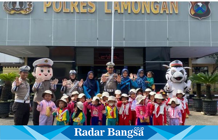 Unit Kamsel Satlantas Polres Lamongan menggelar kegiatan Polsanak (IST)