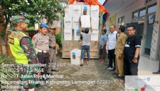 Polsek Tikung Pengamanan dan Pengawalan Logistik Pemilu (IST)